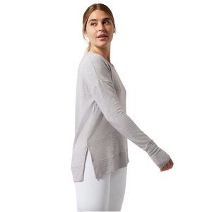 NWT Athleta Coaster Luxe Sweatshirt in Heather Gray Size Large